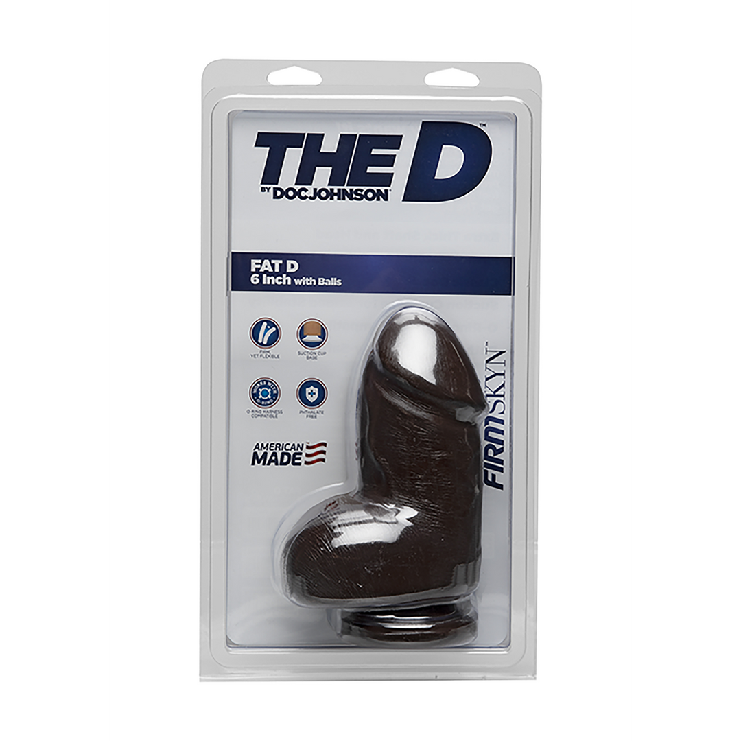 Fat D - Realistic FIRMSKYN Dildo with Balls - 6 / 15 cm 2