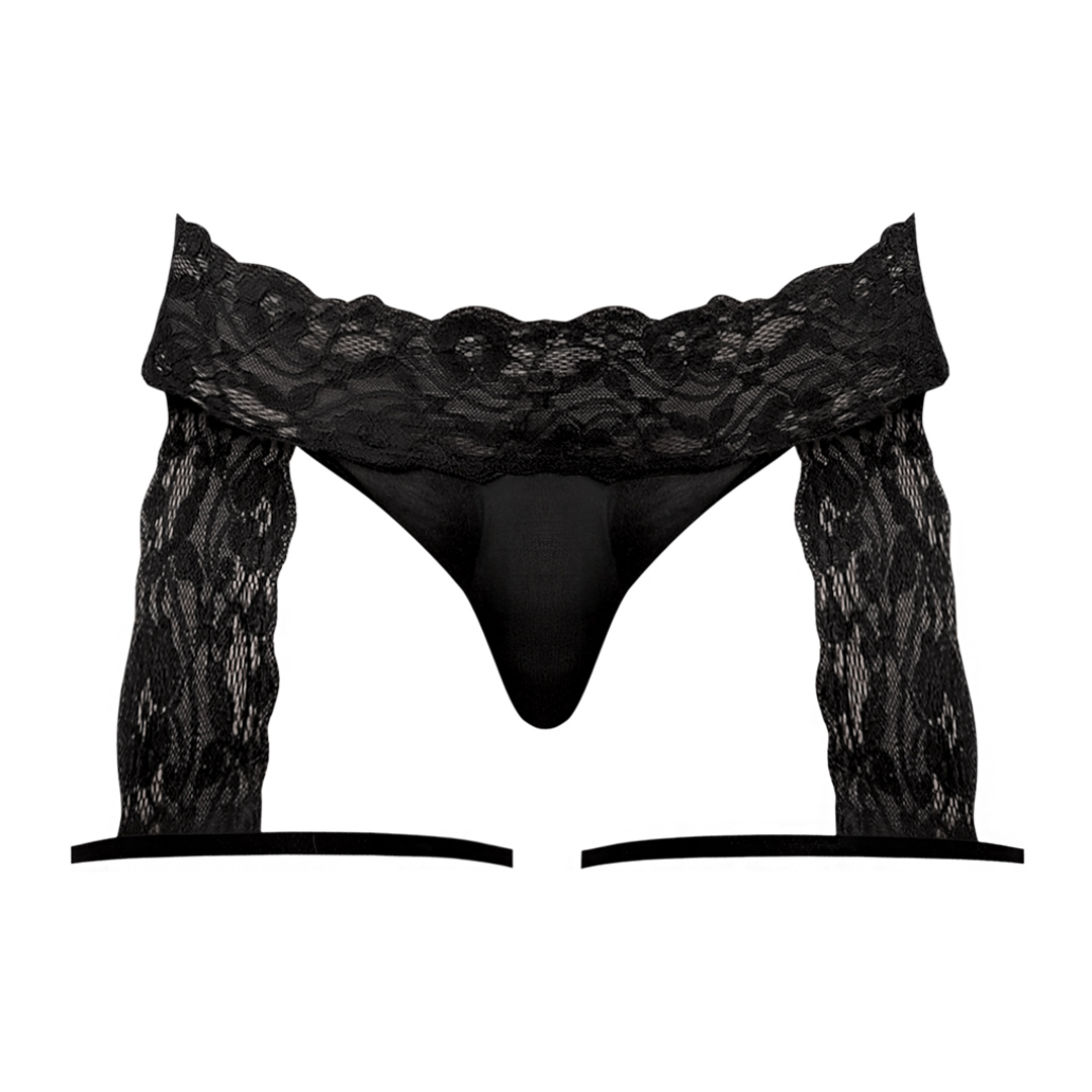 G-String Garter Short - L/XL - Black 3