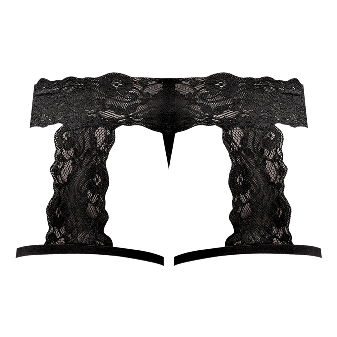 G-String Garter Short - L/XL - Black 4