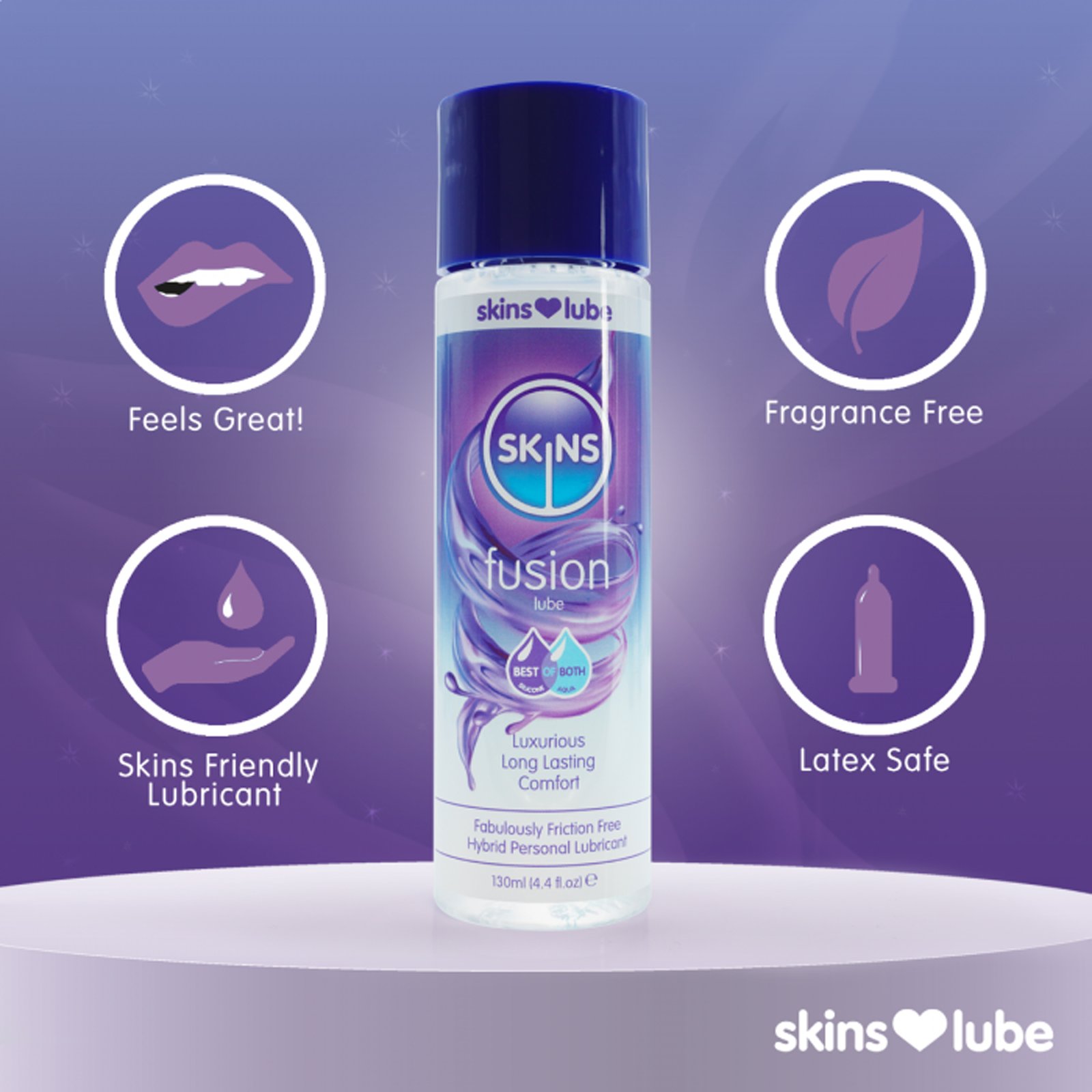 Fusion Hybrid Silicone and Water Based Lubricant 130ml 4
