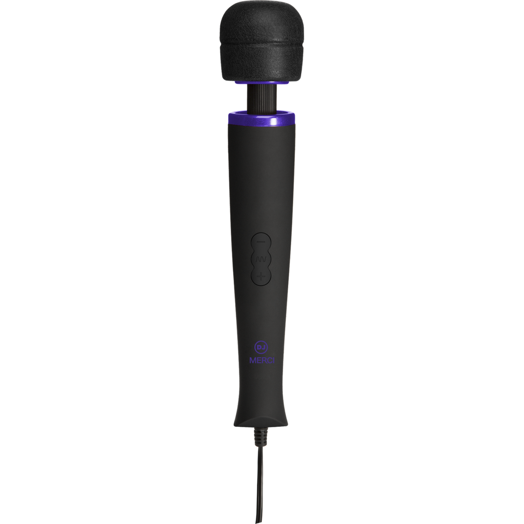 Power Wand - Ultra-Powerful Silicone Wand Massager - Black 1