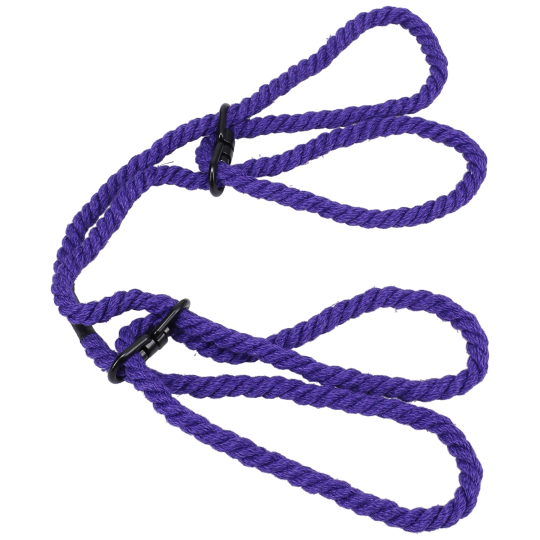 Restrain - 6mm Hemp Wrist or Ankle Cuffs - Purple 1