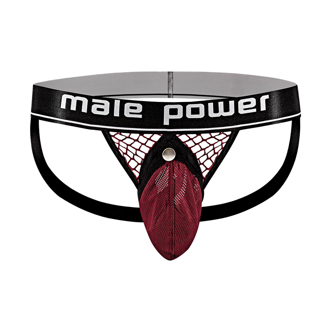 Cock Ring Jock - S/M - Burgundy 5