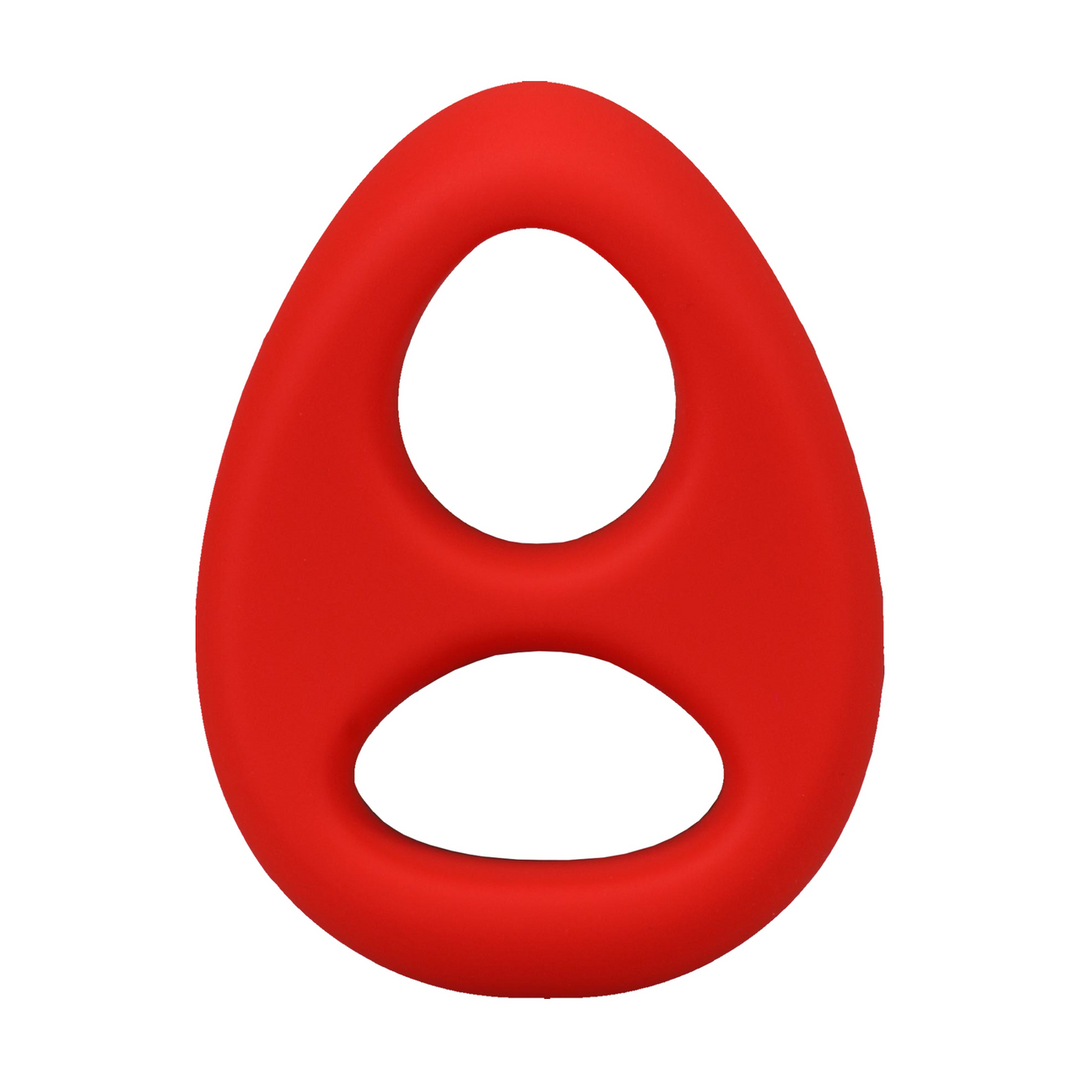 The Code - Silicone Cockring with Bandana - Red 5