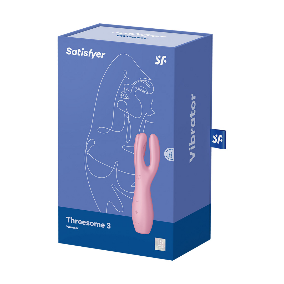 Threesome 3 - Lay-on Vibrator - Pink 2