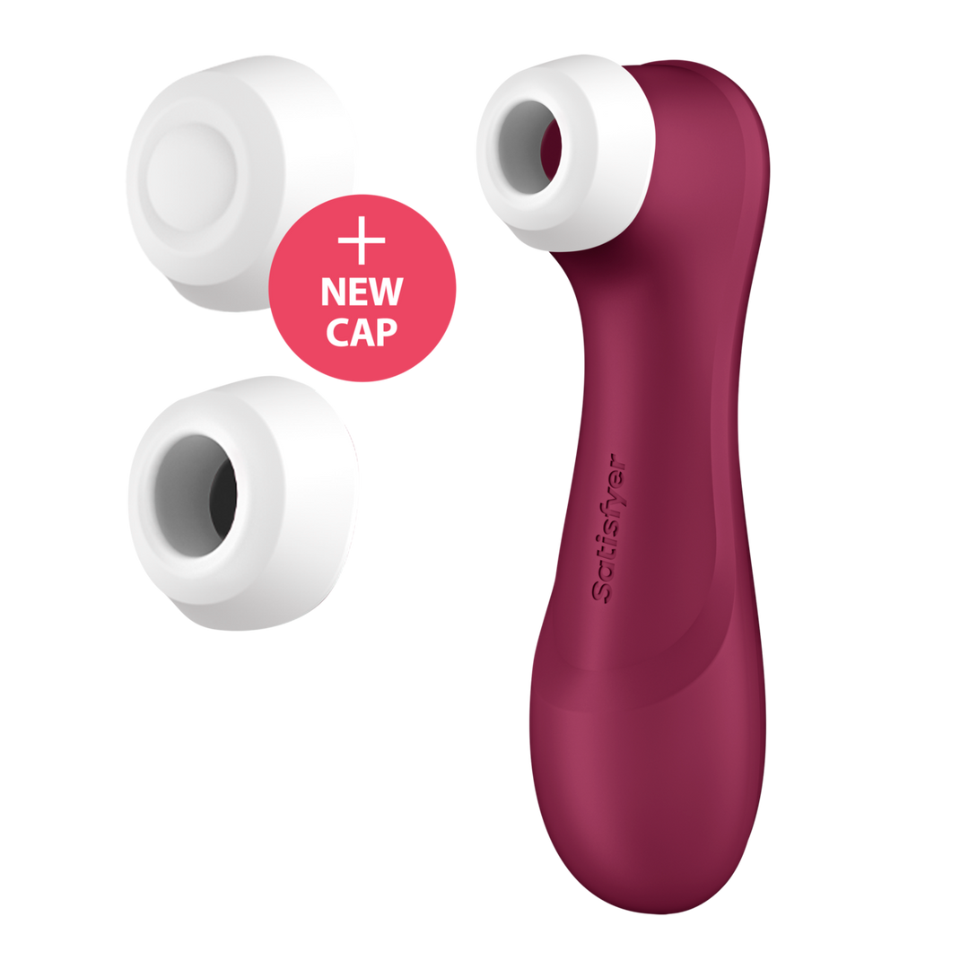Pro 2 Generation 3 - Double Air Pulse Vibrator - Liquid Air and Connect App - Wine Red 6