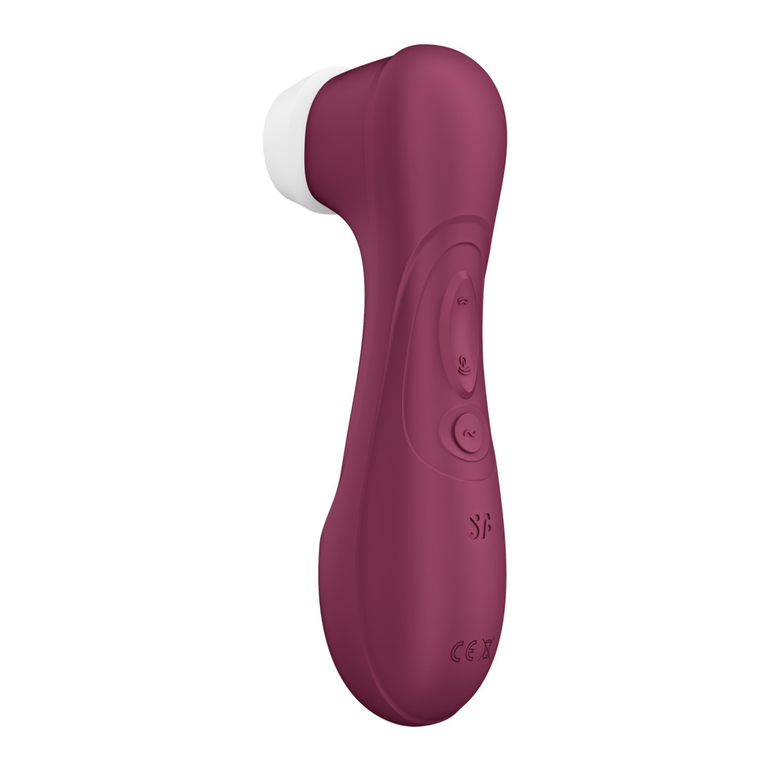 Pro 2 Generation 3 - Double Air Pulse Vibrator - Liquid Air and Connect App - Wine Red 3