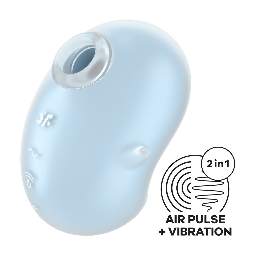 Cutie Ghost - Air Pulse Vibrator - Blue 6