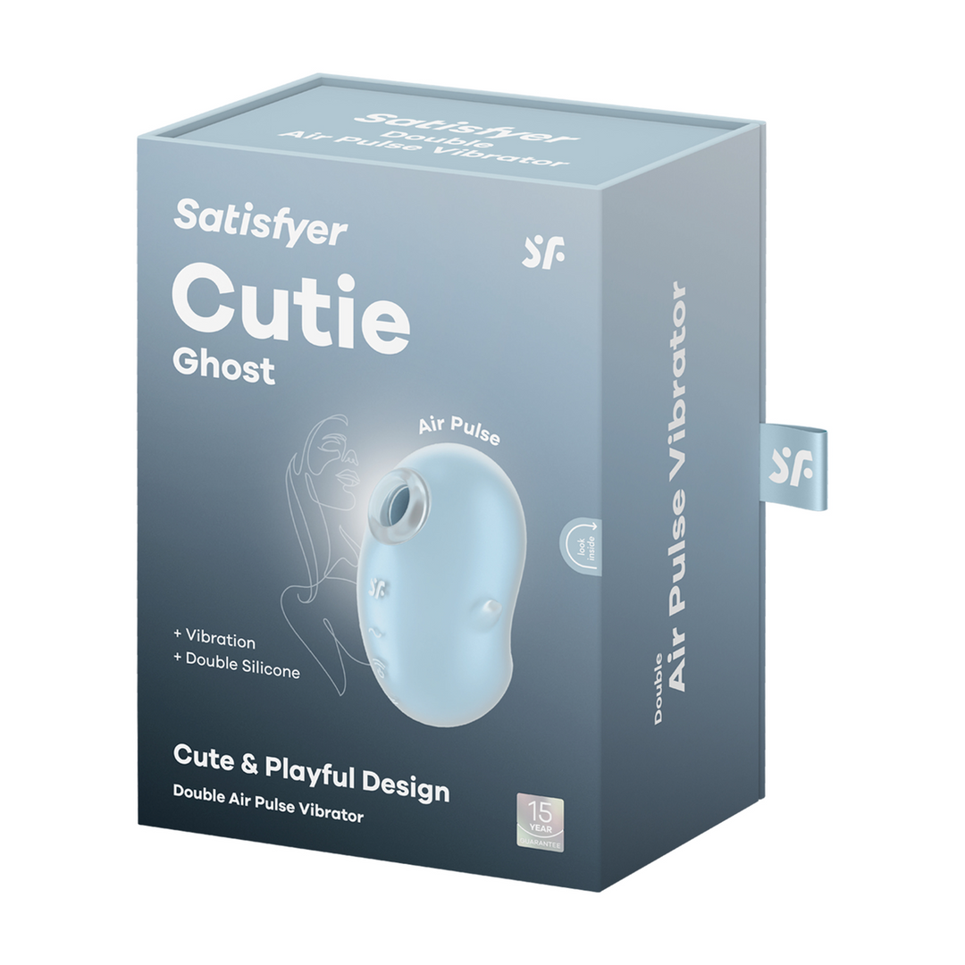 Cutie Ghost - Air Pulse Vibrator - Blue 2