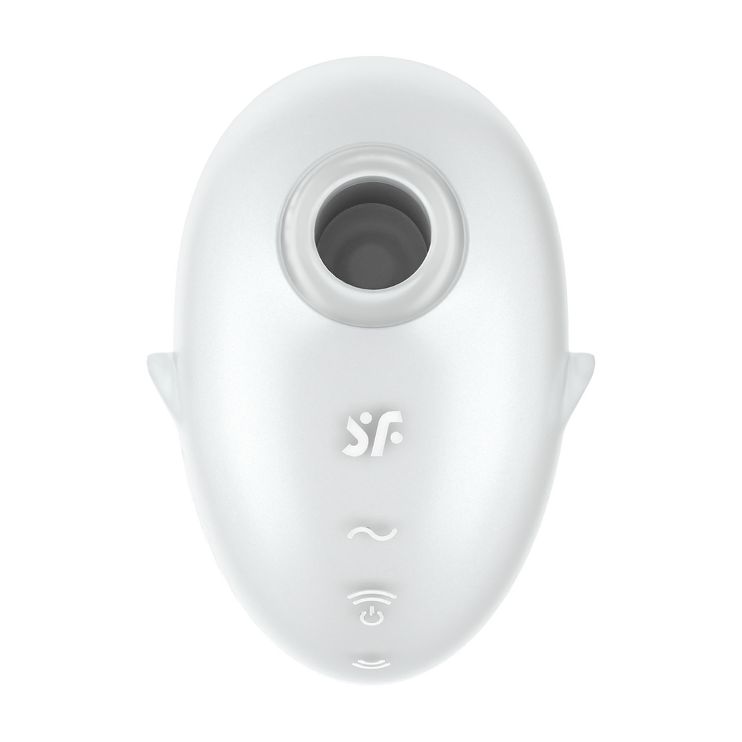Cutie Ghost - Air Pulse Vibrator - White 3