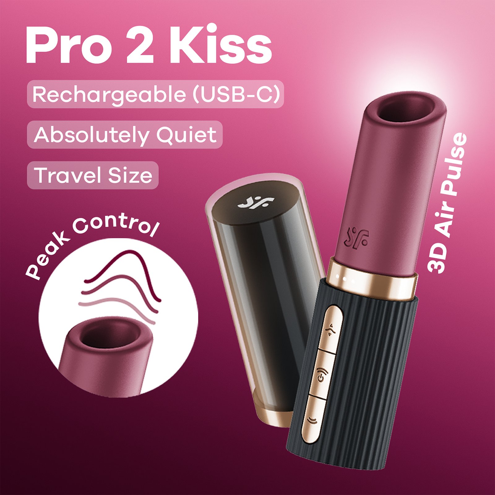 Pro 2 Kiss - Air Pulse Vibrator 6