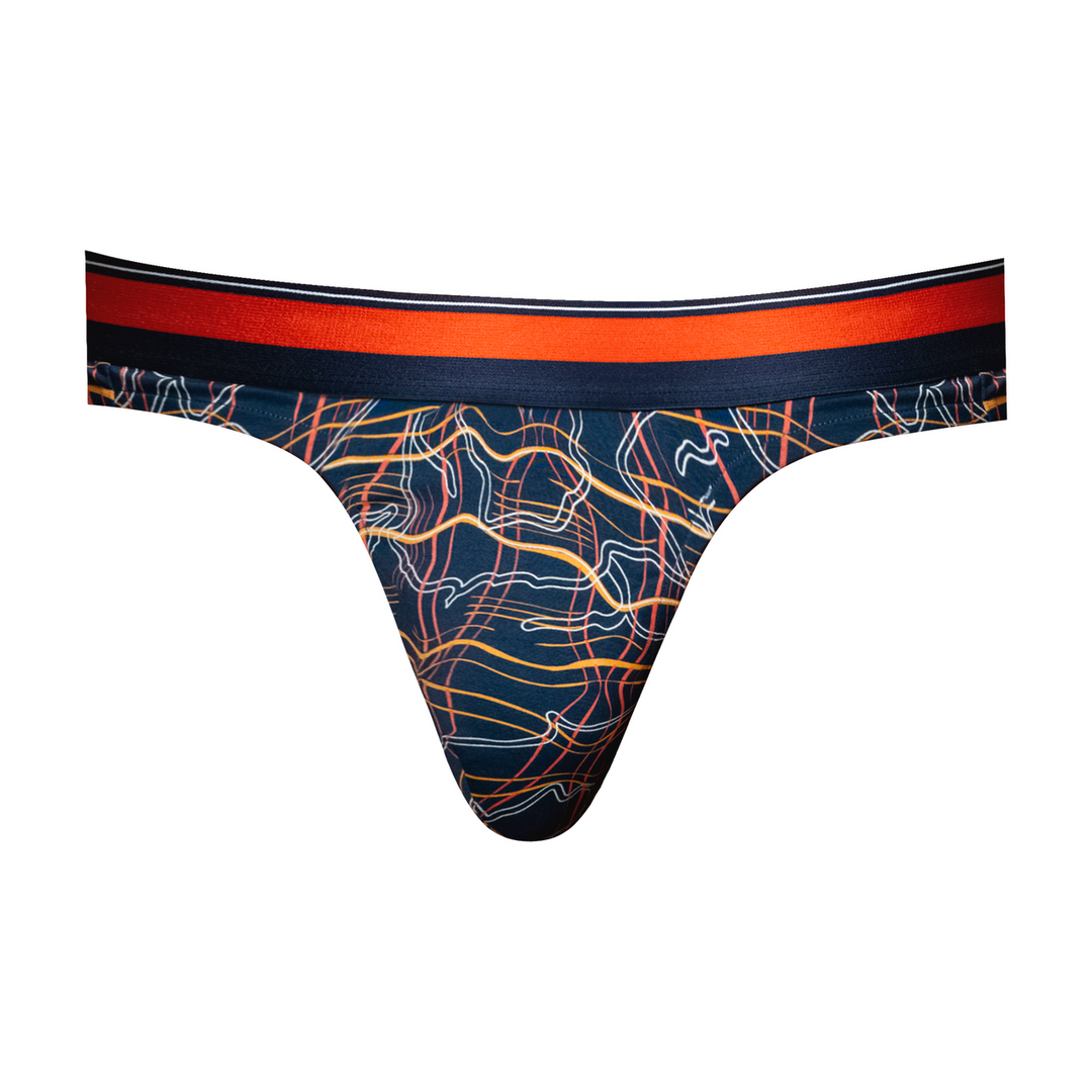 Thong - L/XL - Navy Marble 3