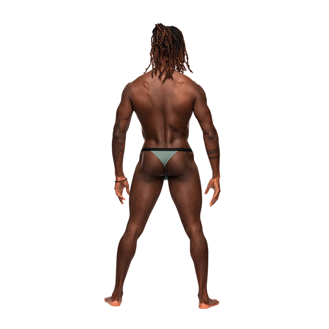 Micro V Thong - S/M - Jade 2