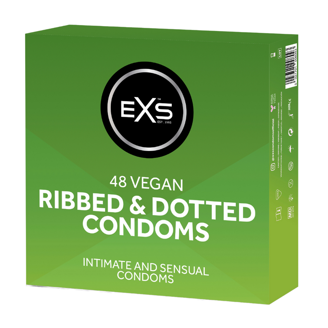 EXS Ribbed and Dotted - Condoms - 48 Pieces 1