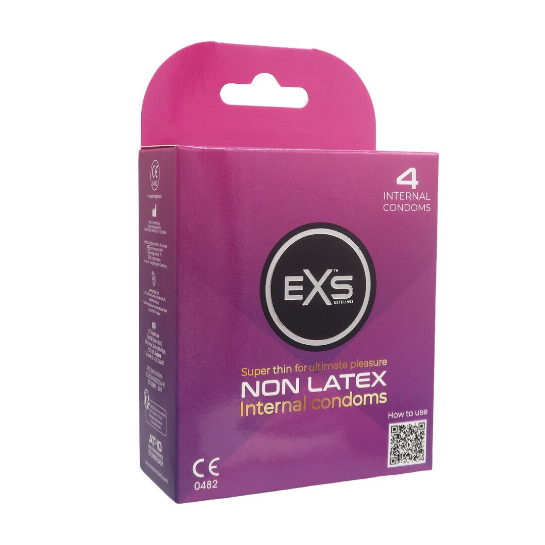 EXS Non-Latex Internal Condoms - 4 Pieces 1