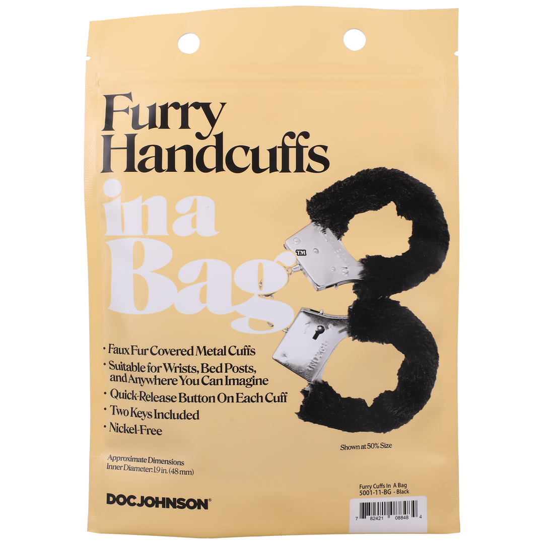 Furry Handcuffs - Black 3
