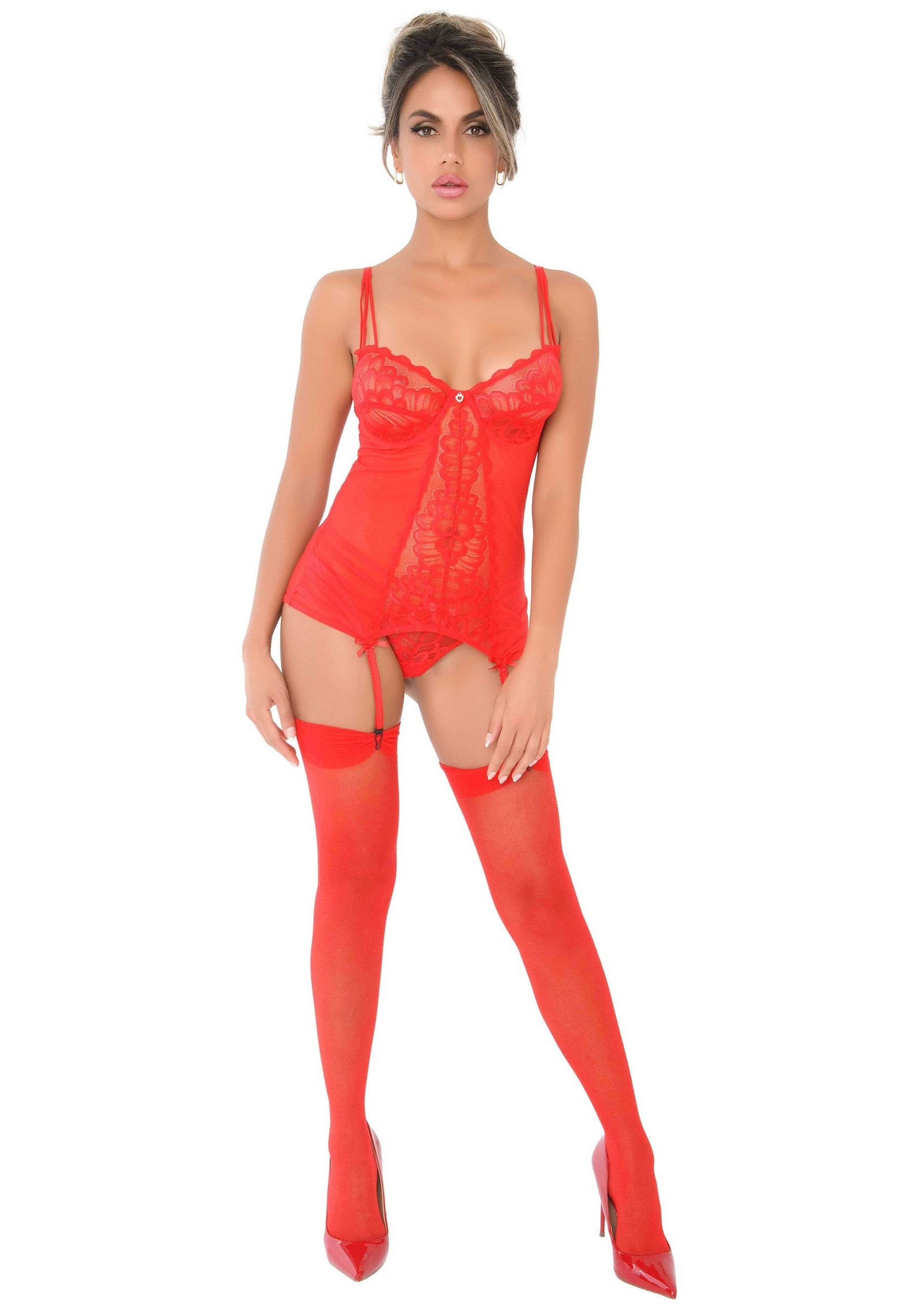 Lace Cami Corset with string 5