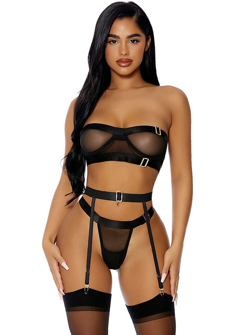 Good As Gold Lingerie Set - Lingerie Set - XL 1