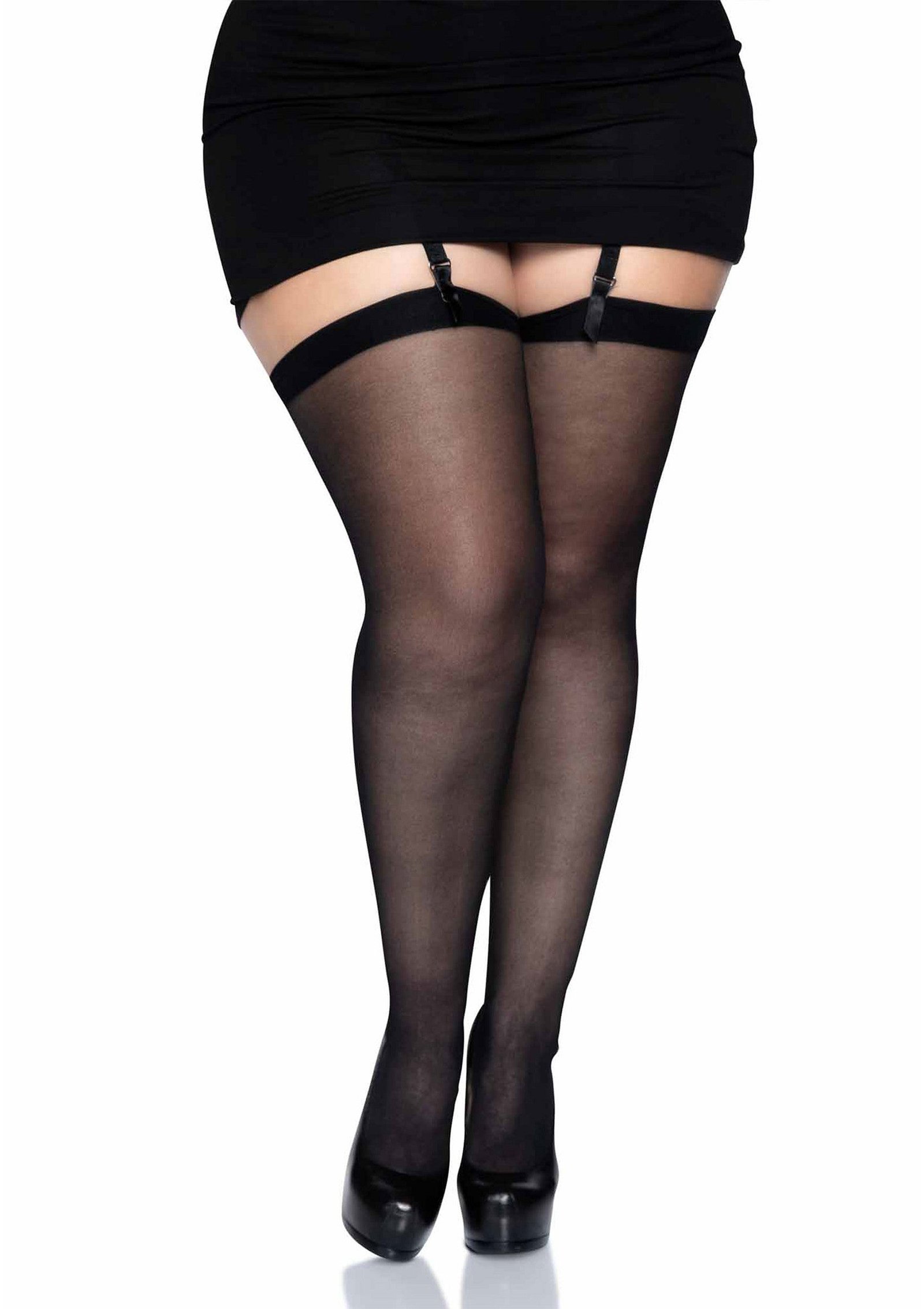Plus Seamless Sheer Stockings 1