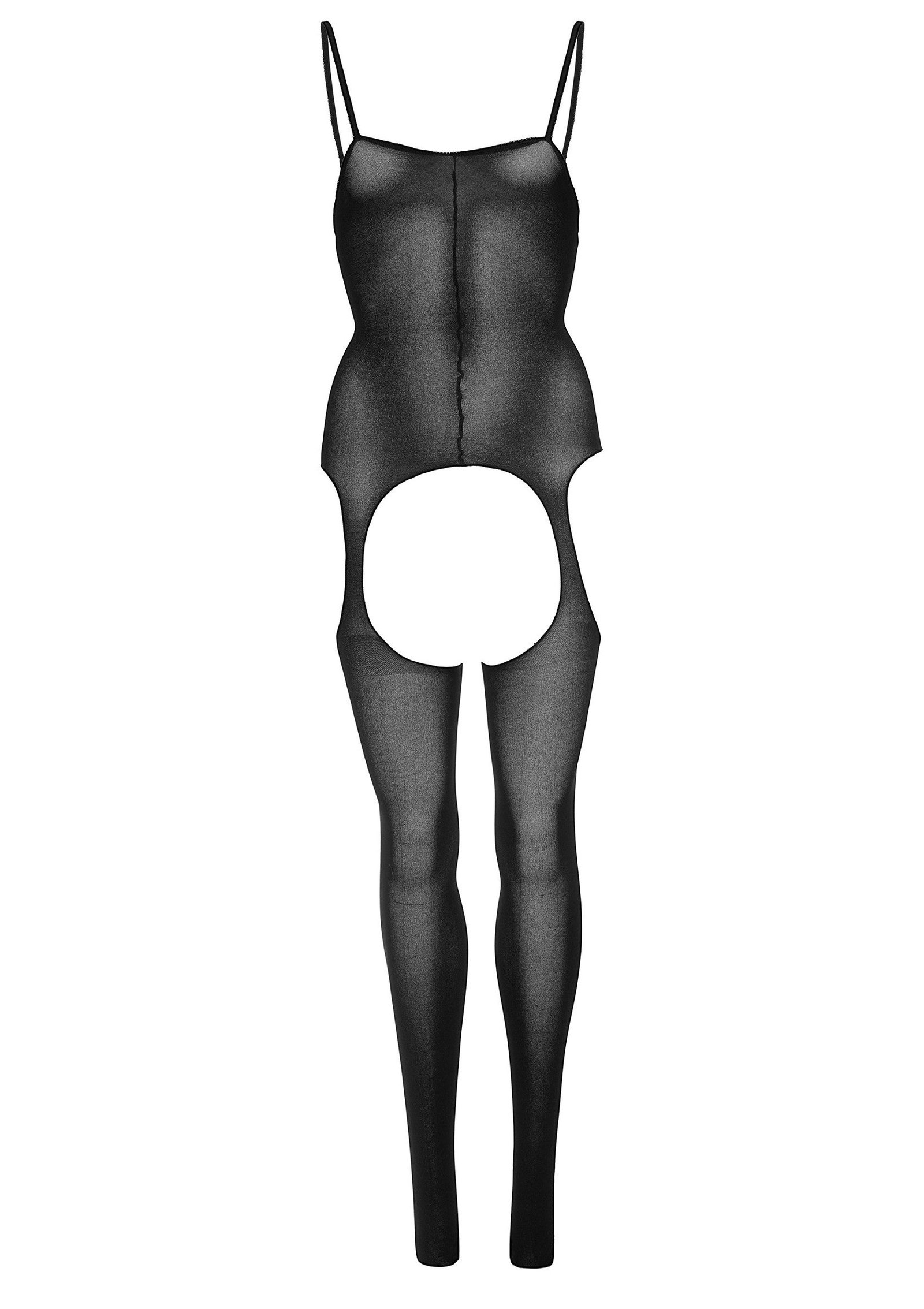 Opaque Suspender Bodystocking 2