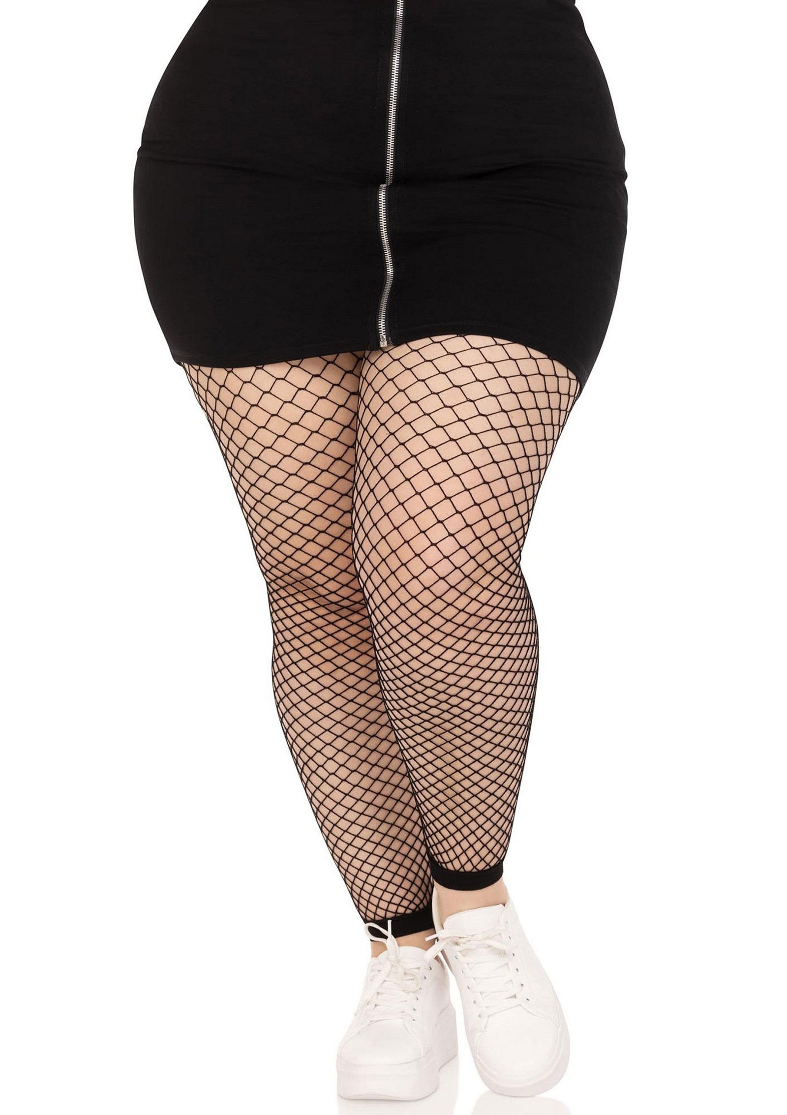 Plus Industrial Net Footless Tights 5