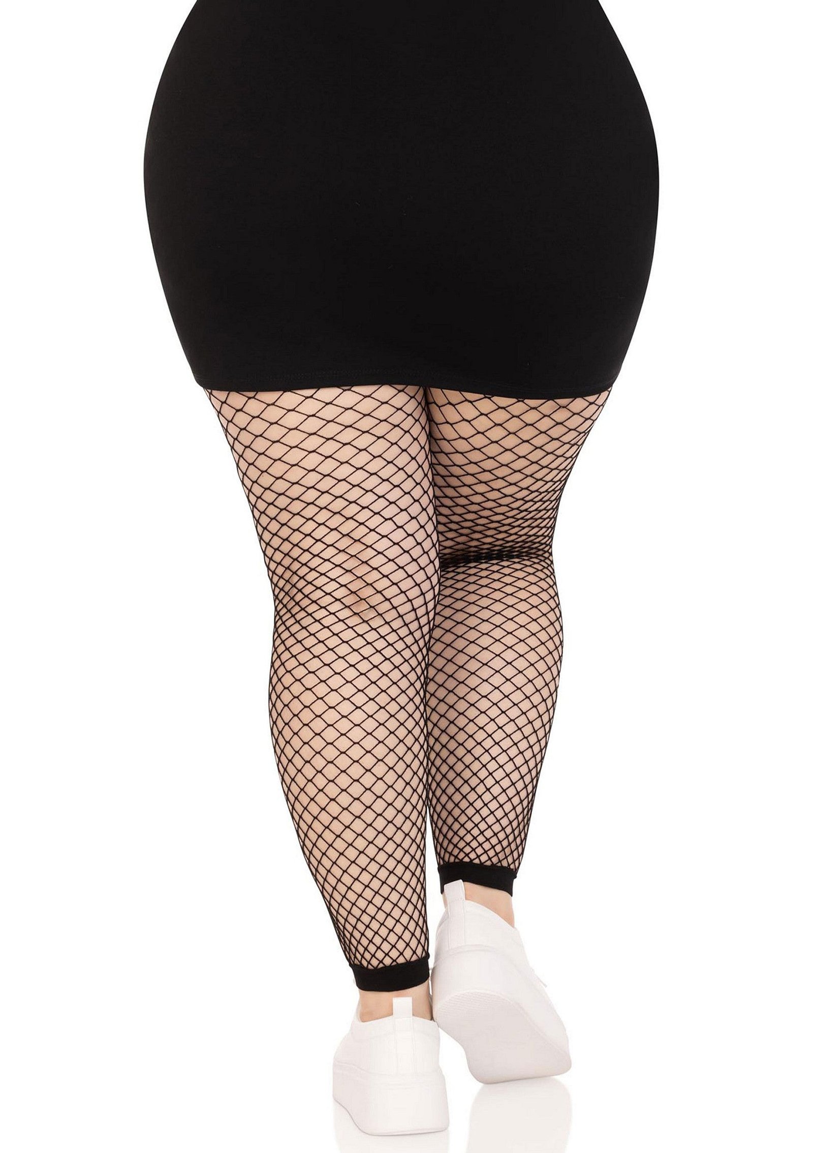 Plus Industrial Net Footless Tights 6