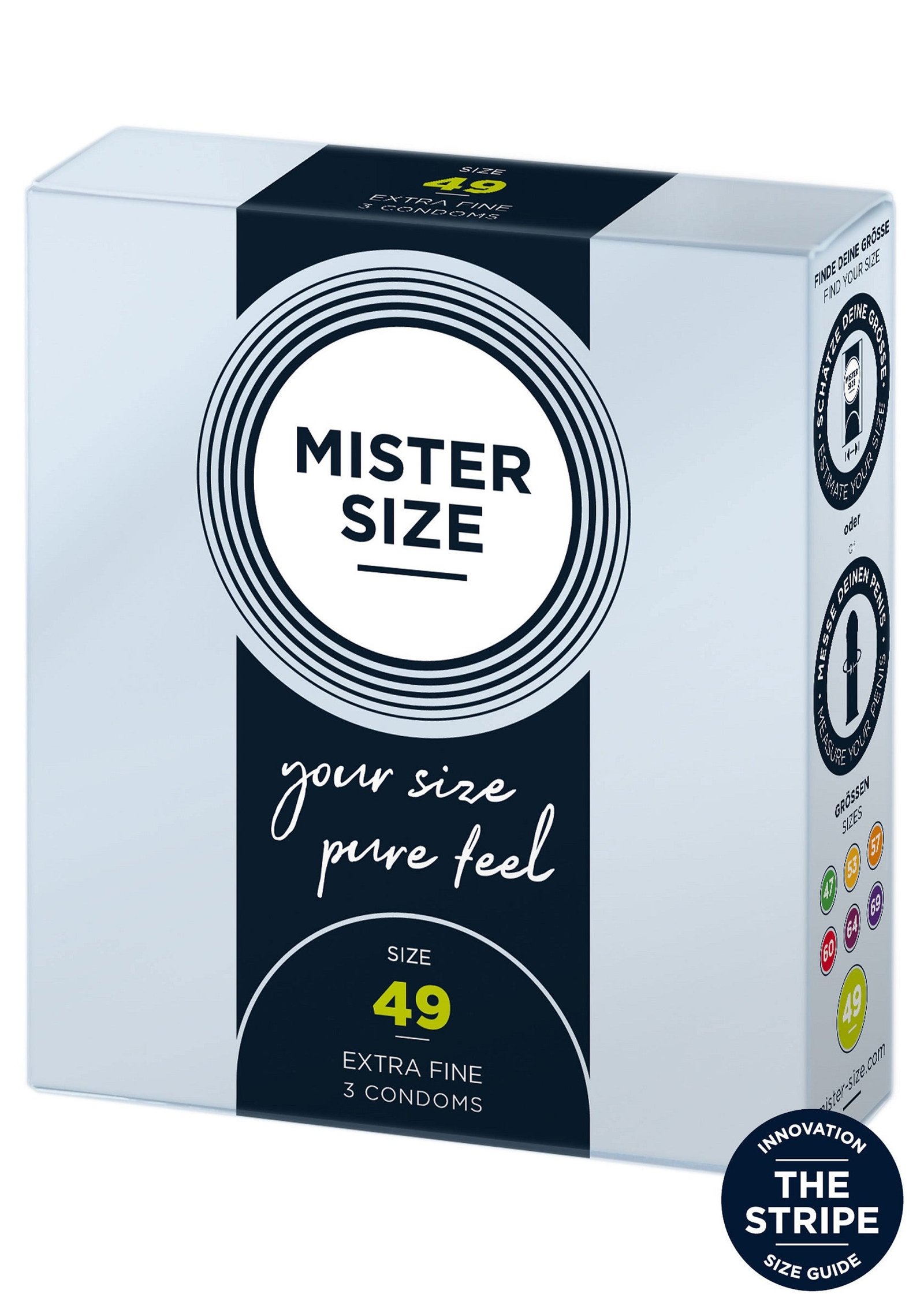 MISTER SIZE 49mm Condoms 3pcs 1