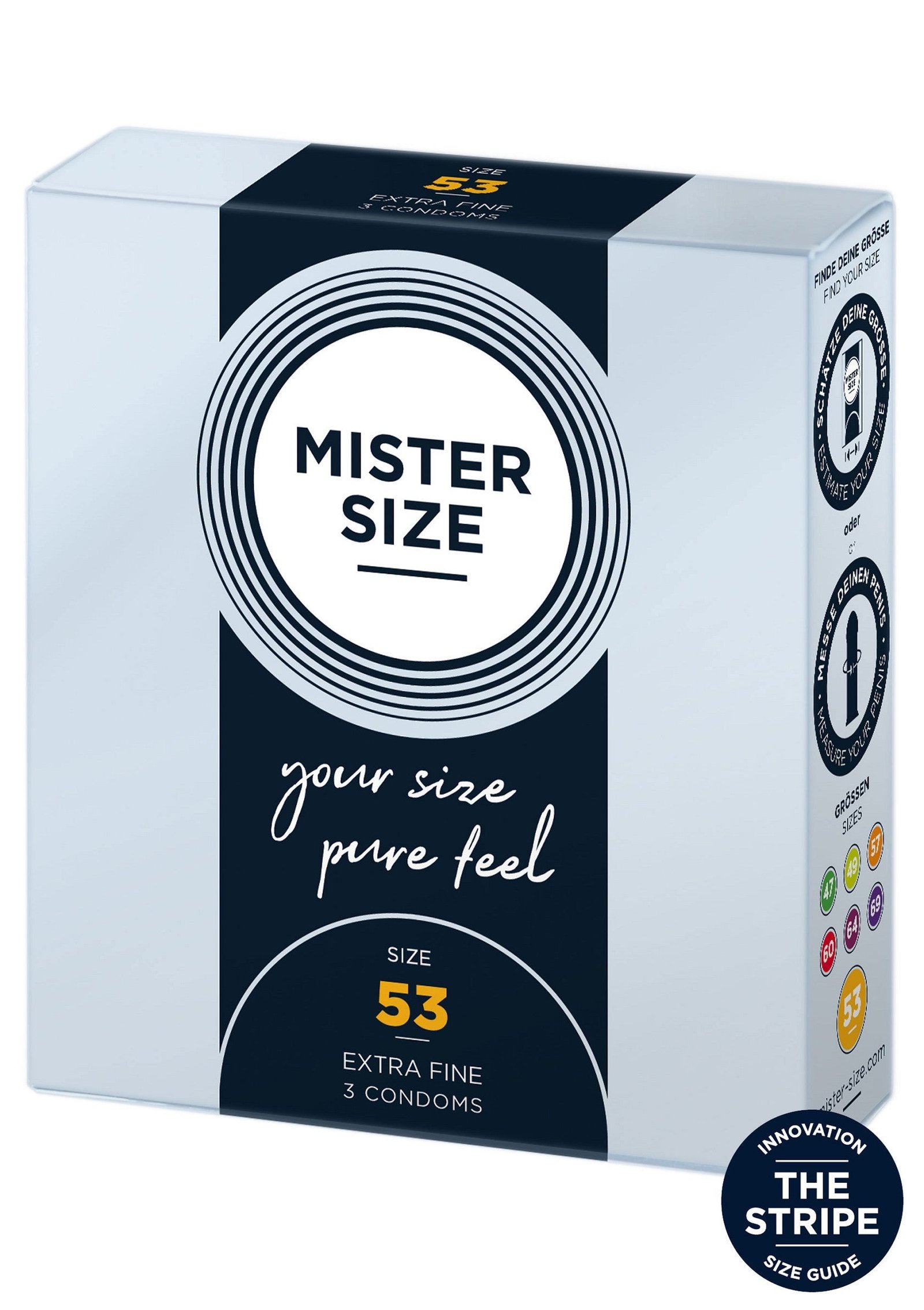 MISTER SIZE 53mm Condoms 3pcs 1