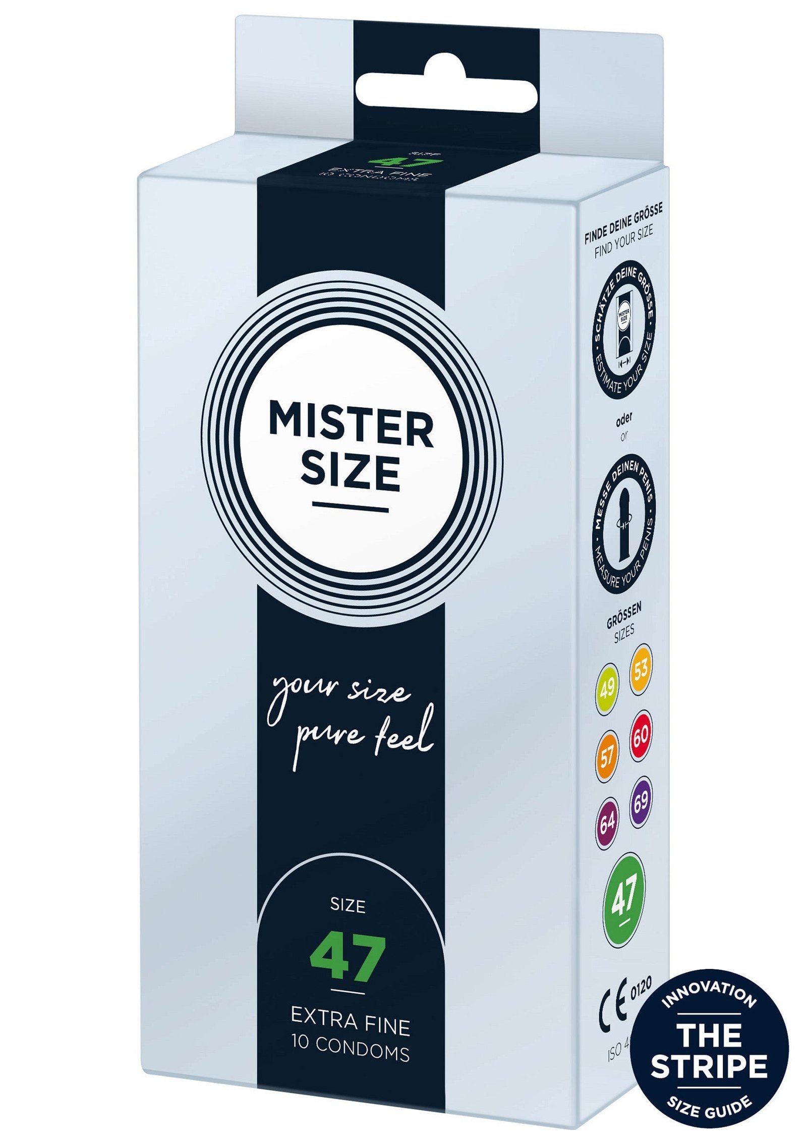 MISTER SIZE 47mm Condoms 10pcs 1
