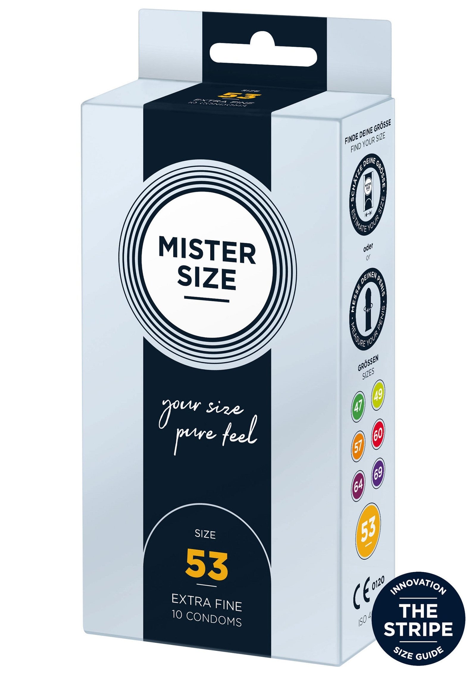 MISTER SIZE 53mm Condoms 10pcs 1
