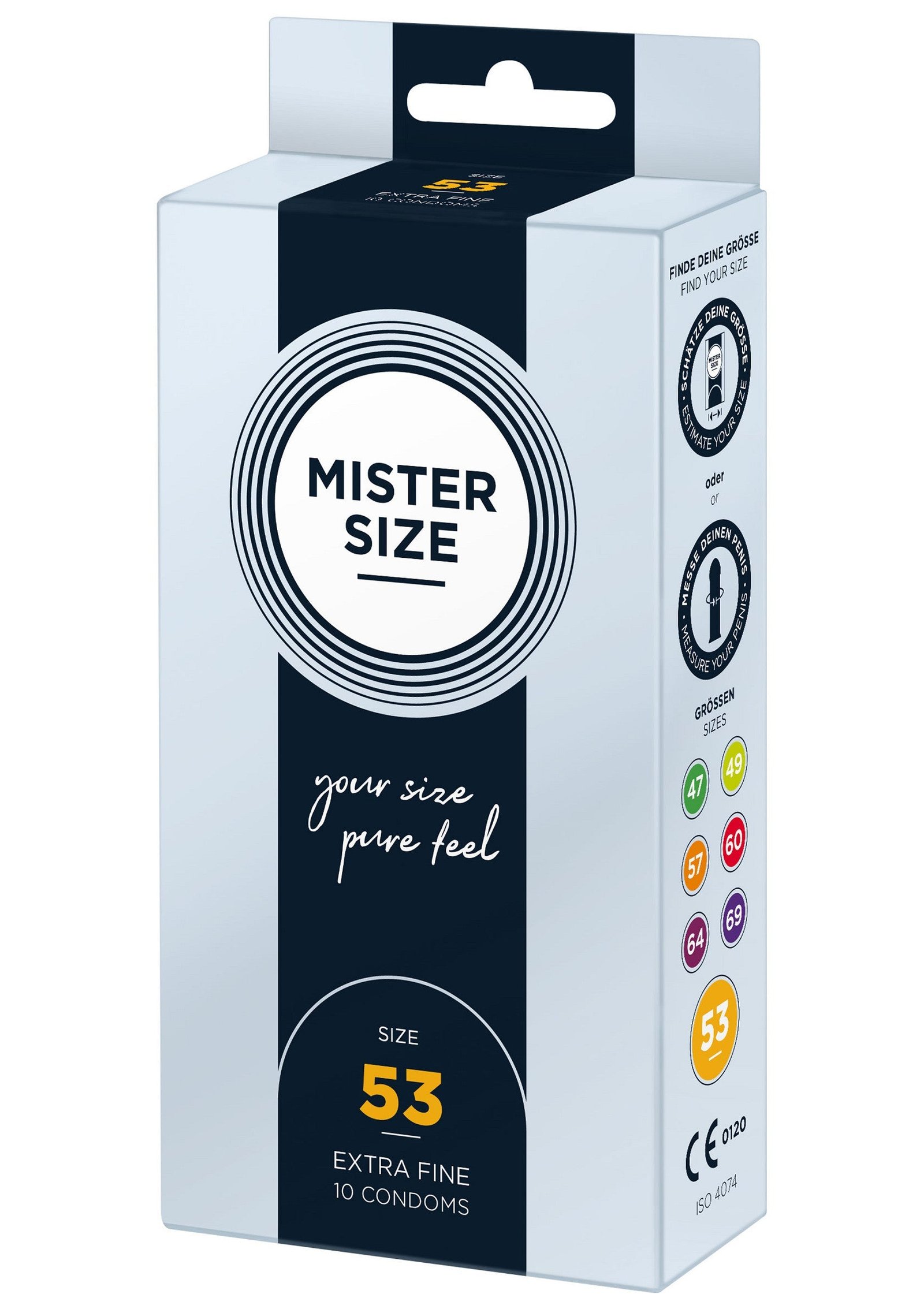 MISTER SIZE 53mm Condoms 10pcs 2