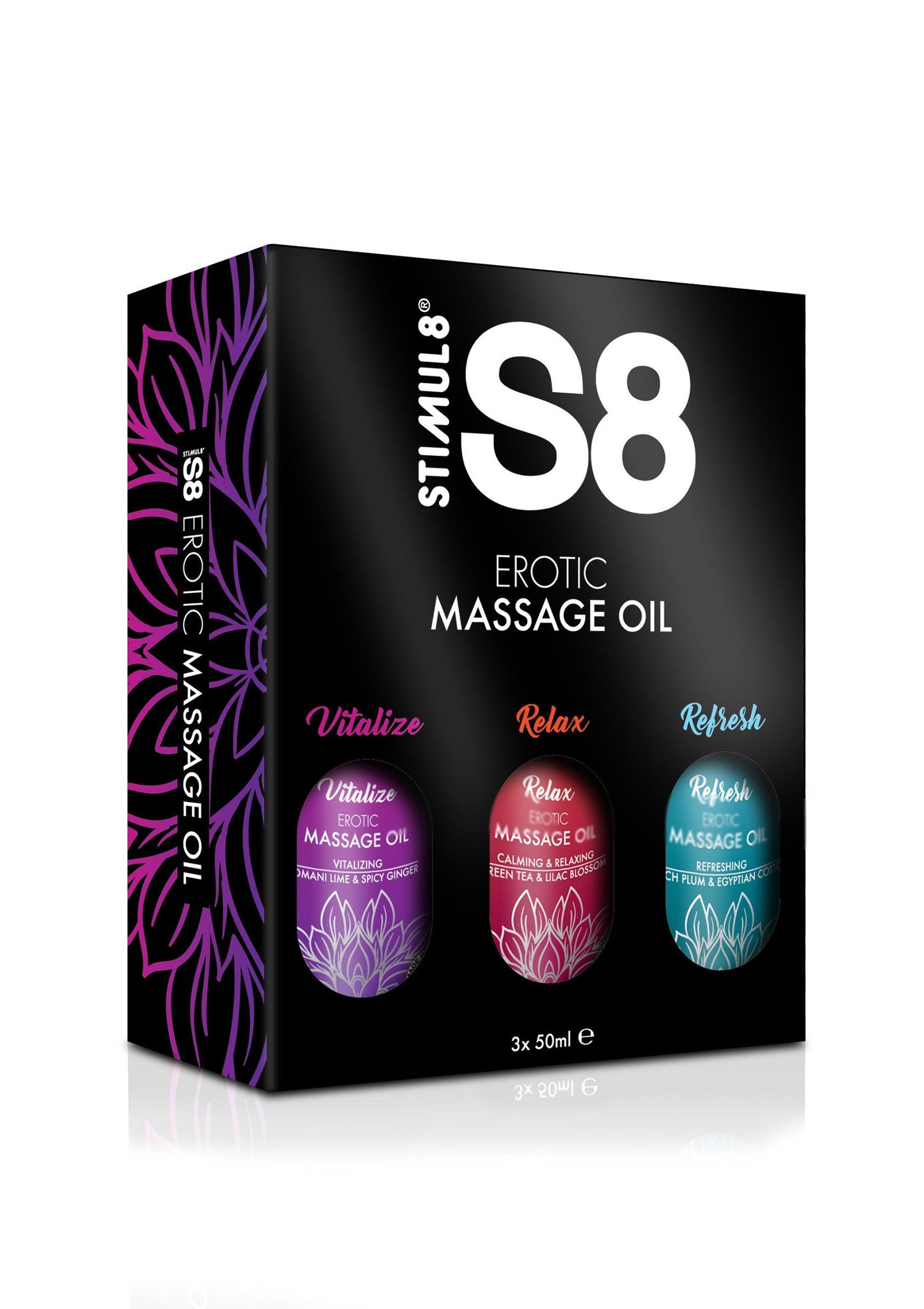 S8 Massage Oil Box 3x 50 ml 1