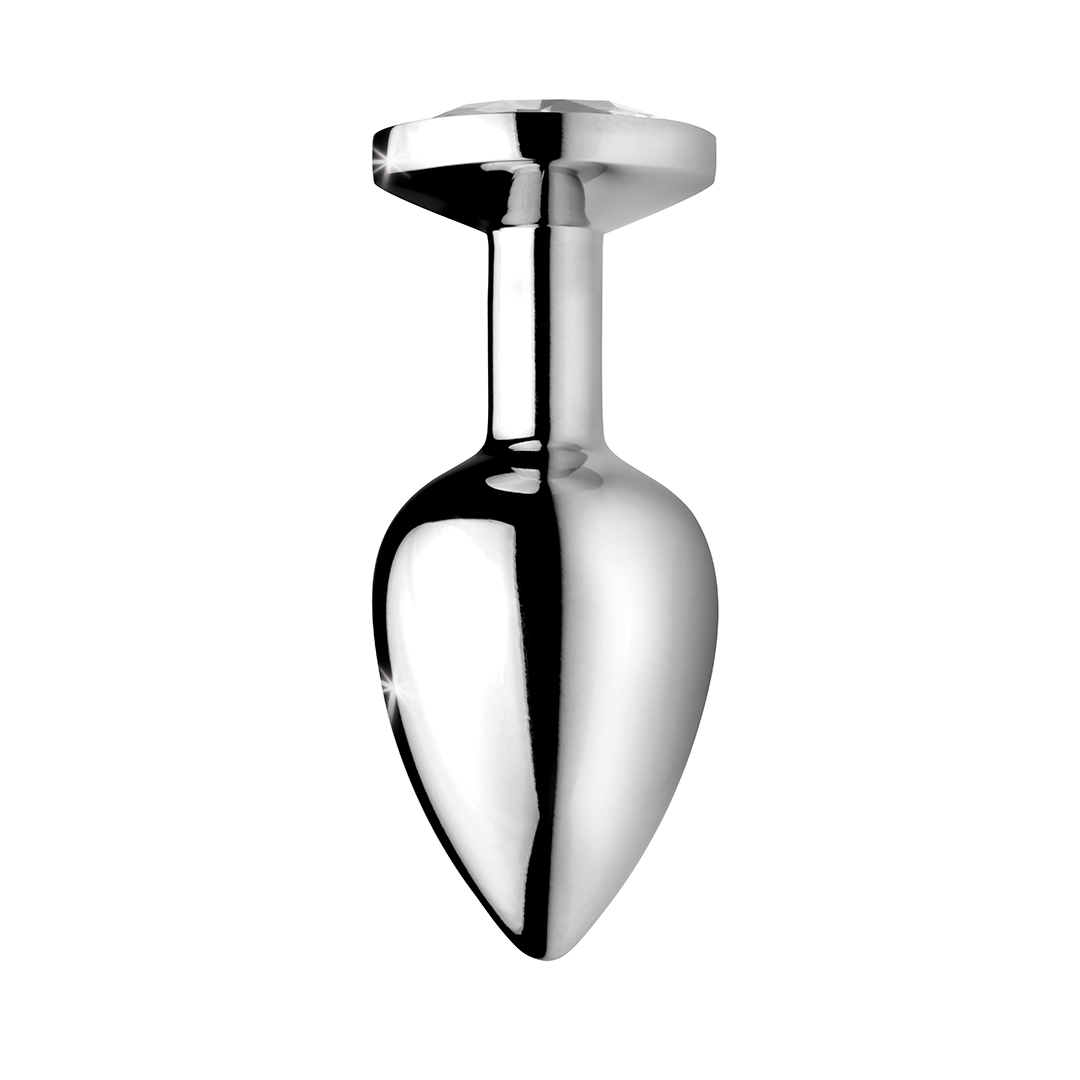 Clear Gem Anal Plug Small - Clear 1