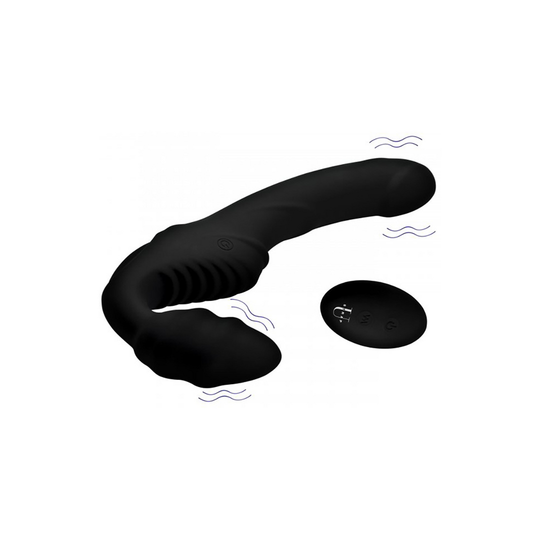 Pro Rider - Vibrating Silicone Strapless Strap-On with Remote Control 3