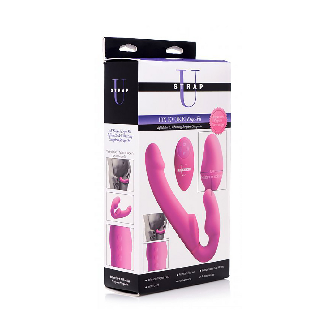 Evoke Ergo Fit - Strapless Strap-On with Remote Control 2