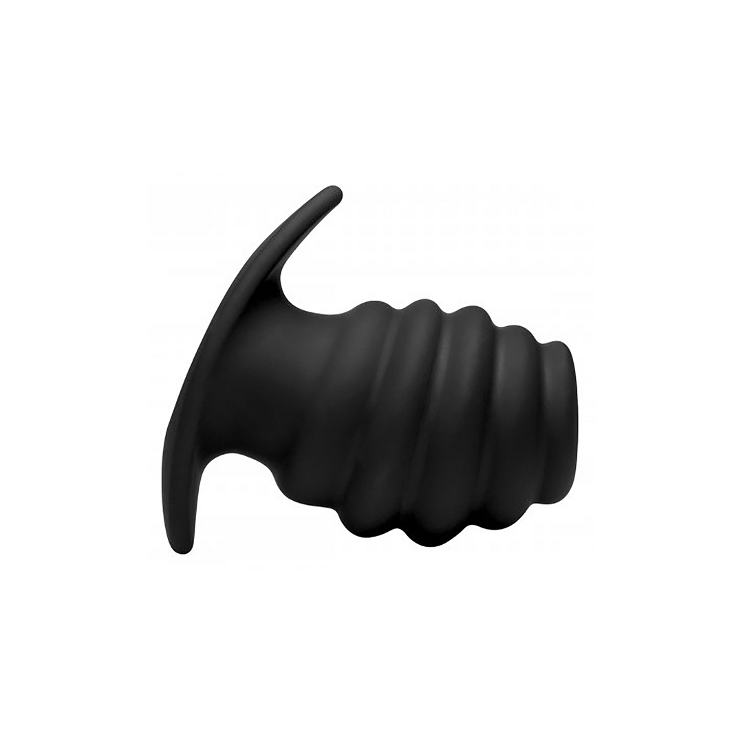 Hive Ass Tunnel - Silicone Ribbed Hollow Anal Plug - Large 3