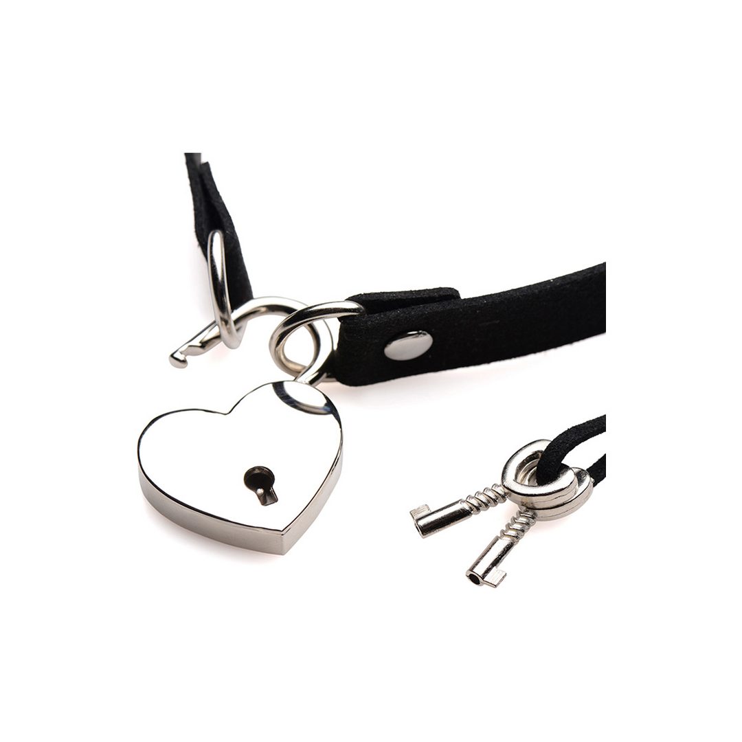 Lock-It - Choker with Heart Lock and Key 5