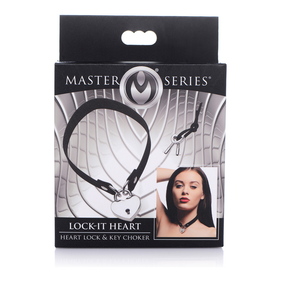 Lock-It - Choker with Heart Lock and Key 2