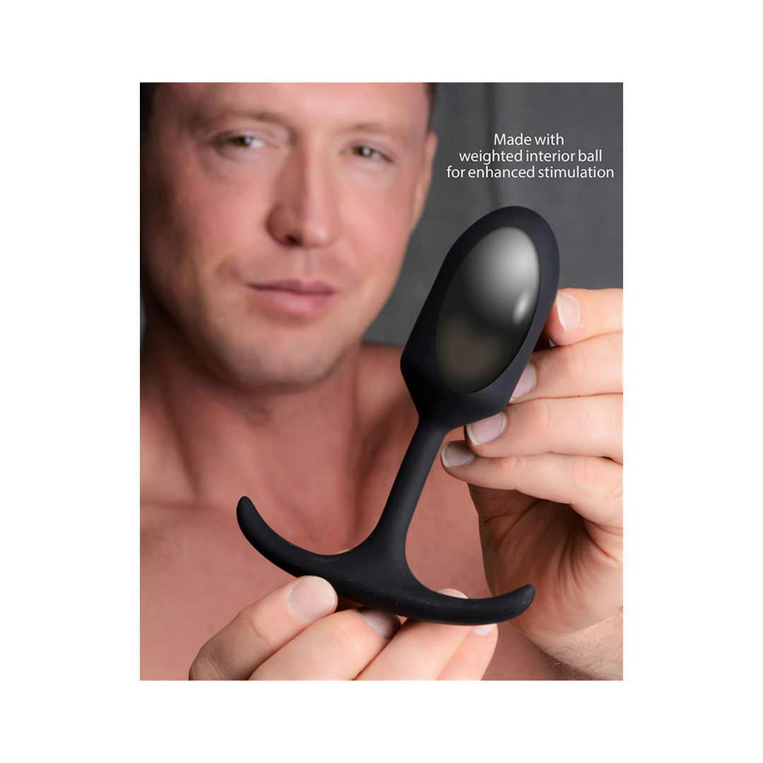 Premium Silicone Weighted Anal Plug - Medium 5