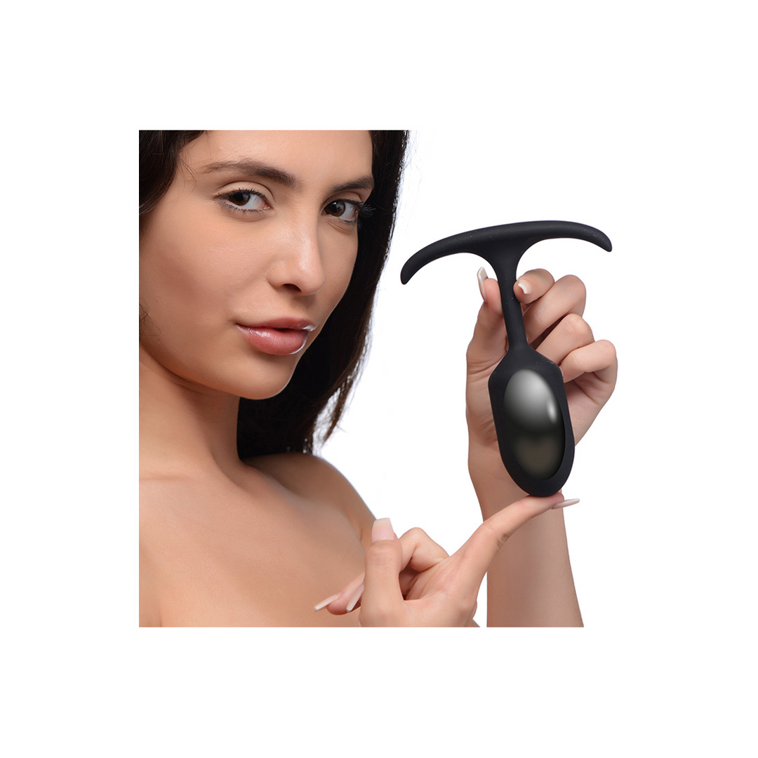 Premium Silicone Weighted Anal Plug - Medium 4