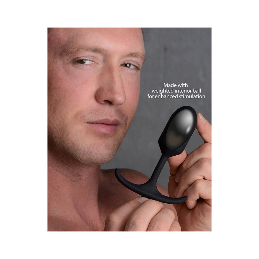 Premium Silicone Weighted Anal Plug - Small 5