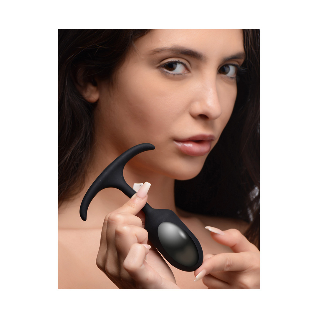 Premium Silicone Weighted Anal Plug - Small 4