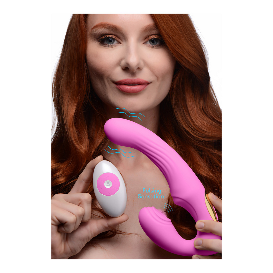 U-Pulse - Silicone Pulsating and Vibrating Strapless Strap-On 5