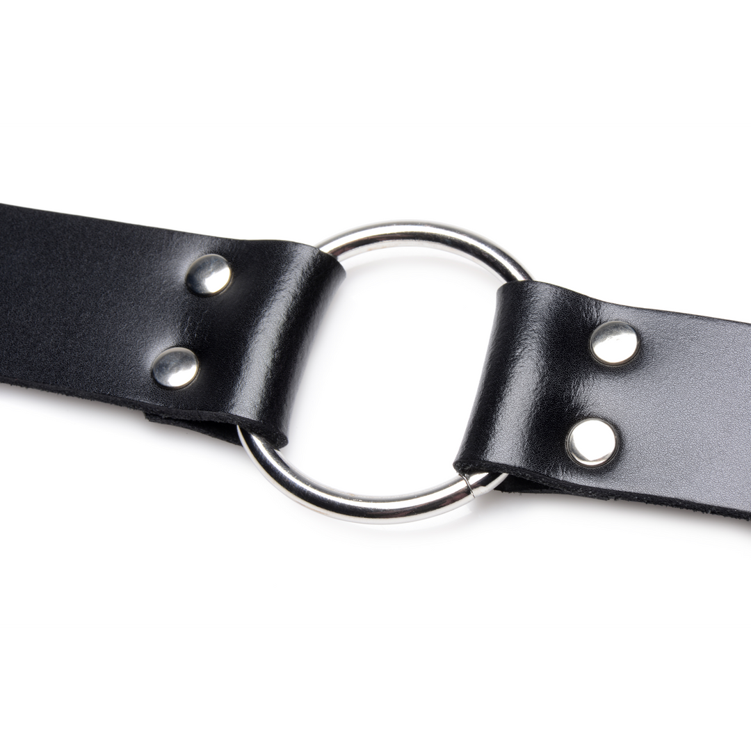 Leather Strap Dildo Holder 2