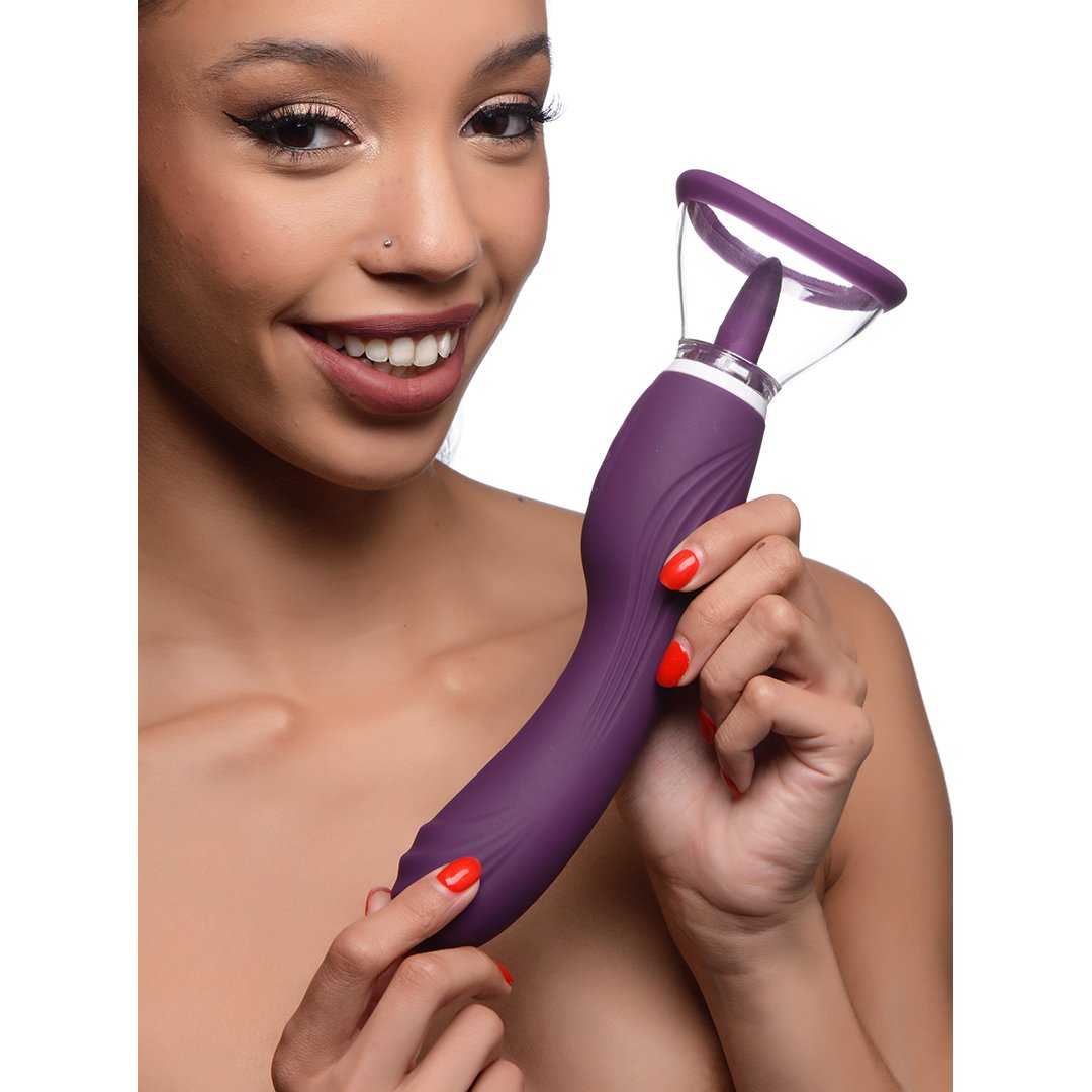 Lickgasm - 8x Licking and Sucking Vibrator - Purple 6