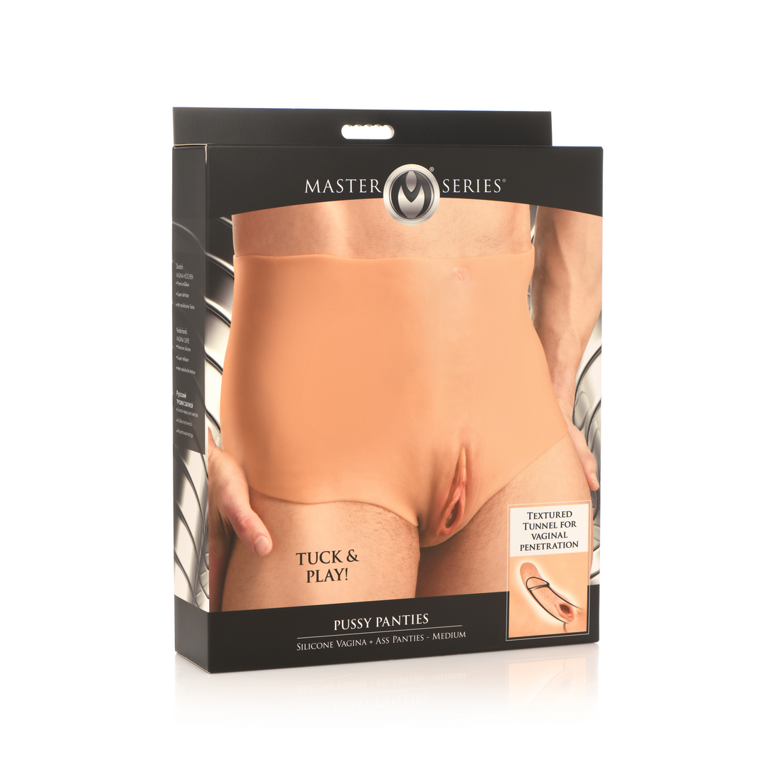 Pussy Panties - Silicone Vagina and Ass Panties - M 2
