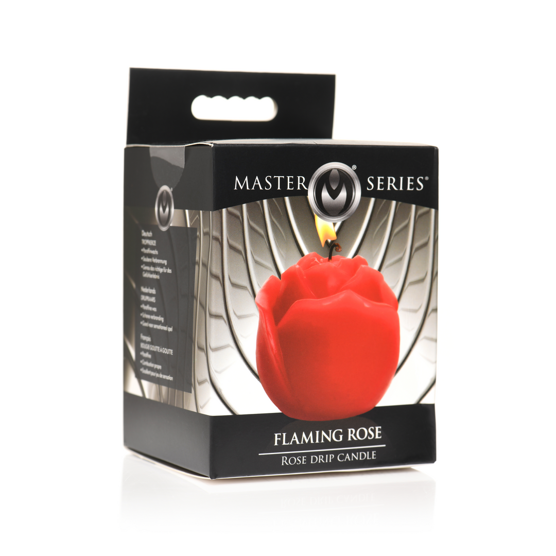 Flaming Rose - Drip Candle - Red 2
