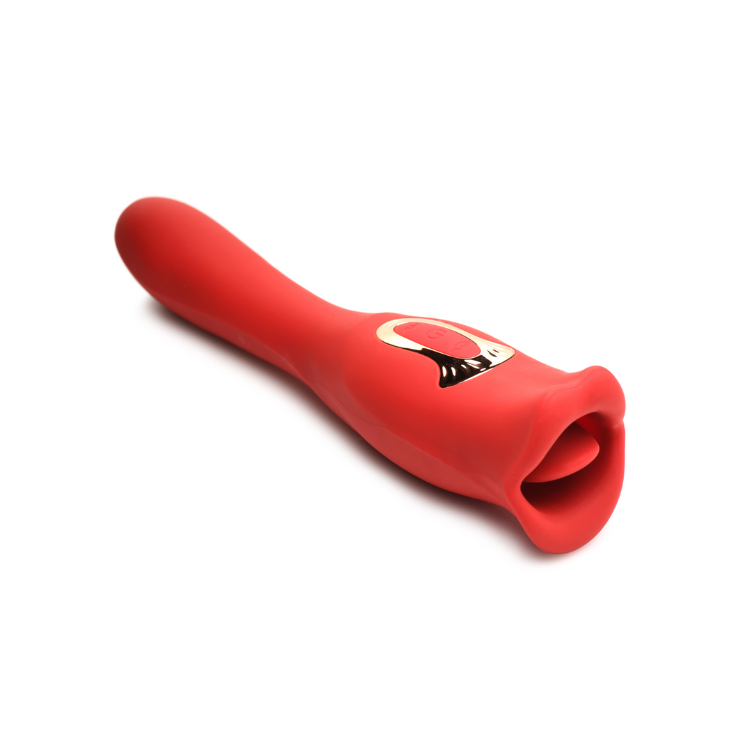 Kiss and Tell Pro - Dual-Ended Kissing Vibrator - Red 5