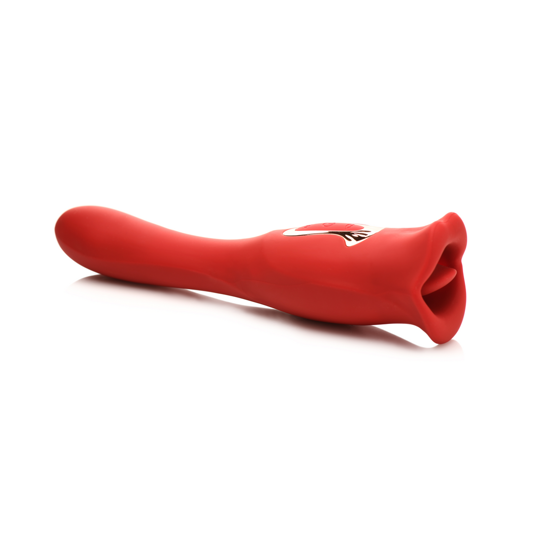 Kiss and Tell Pro - Dual-Ended Kissing Vibrator - Red 1