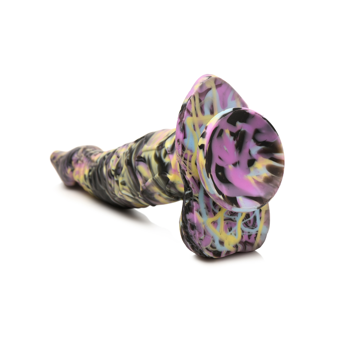 Cyclops Monster - Silicone Dildo - Yellow/Purple/Black 6